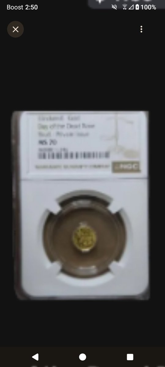 Floyd7357's tweet photo. @Lootbeat I won this 24k Gold Day of the Dead coin I love it thank you lootbeat https://t.co/Rdv84otm5q