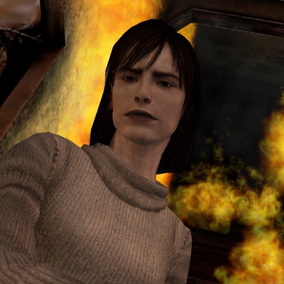 unlucky_Gurl_'s tweet photo. James is truly an iconic complex protagonist but for the 25th anniversary of Silent Hill 2, I want to make a post regarding Angela &amp; Eddie. Characters which I fully believe to be spectacular strong points of the story, two sides of a coin that show how abuse affects it's victims. https://t.co/kdmgDOCDPi