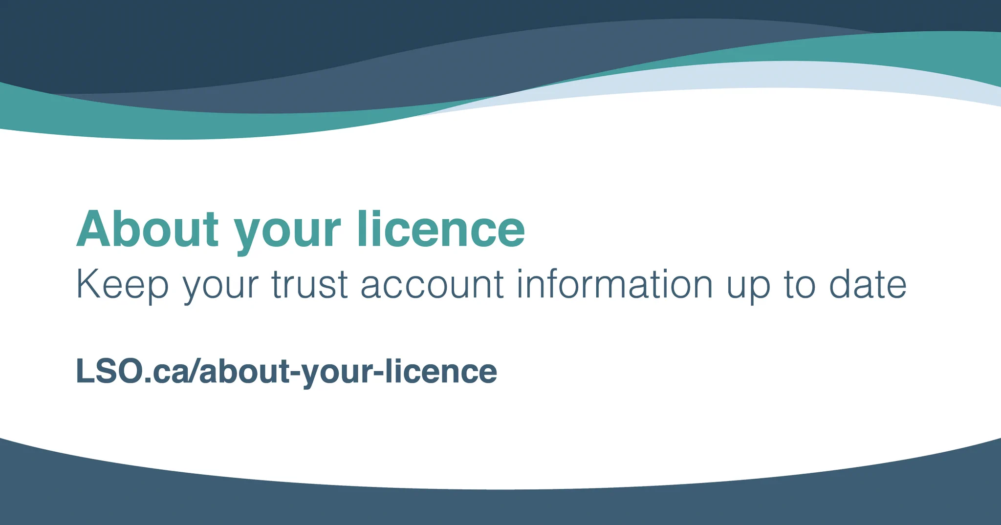 Keep your trust account information up to date