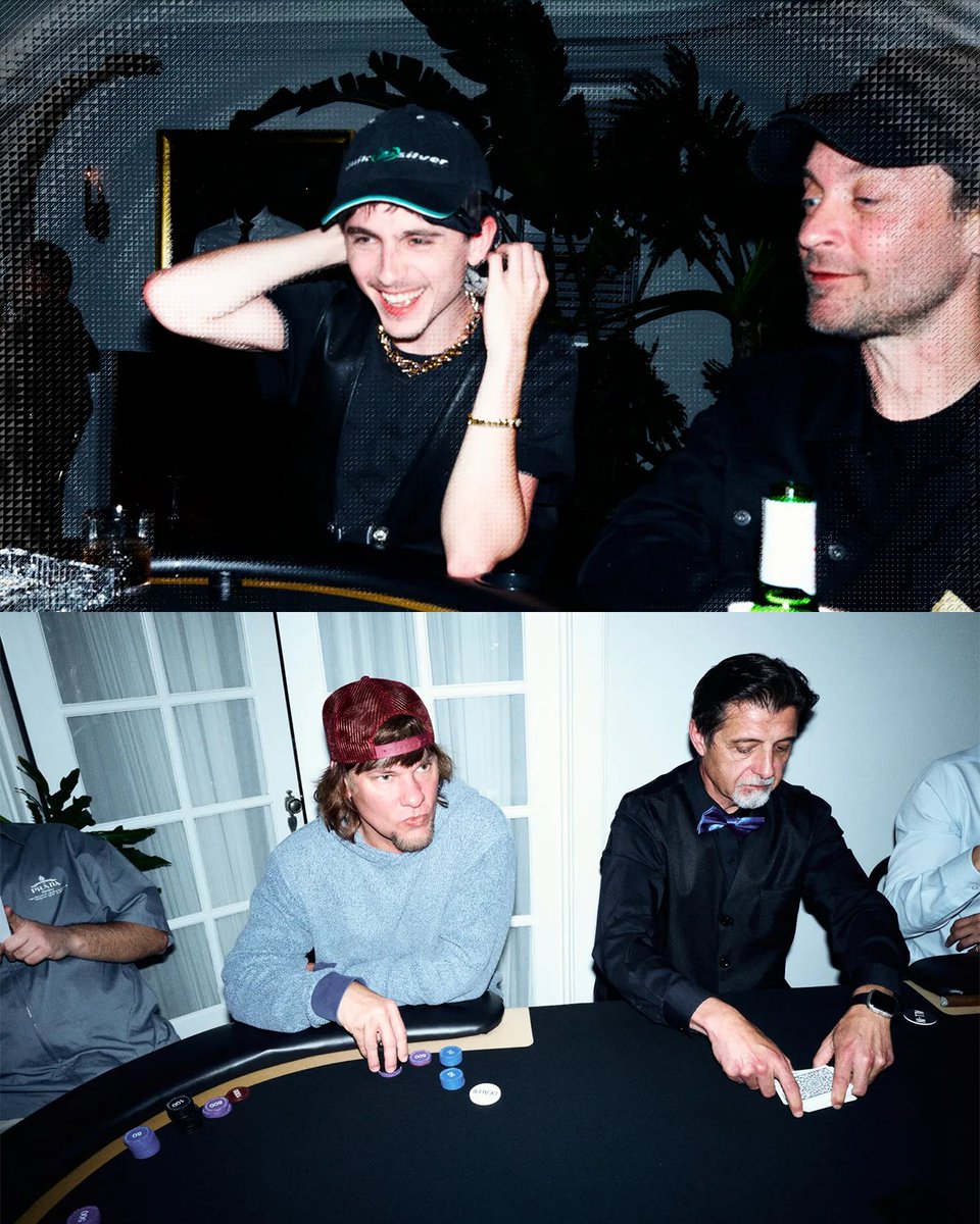 DKCasino's tweet photo. Timothée Chalamet celebrated his Oscar nomination for 'Marty Supreme' last year with one of the craziest poker nights in recent memory 🔥 ♣️

(via GQ) https://t.co/nNh7dVGb6T