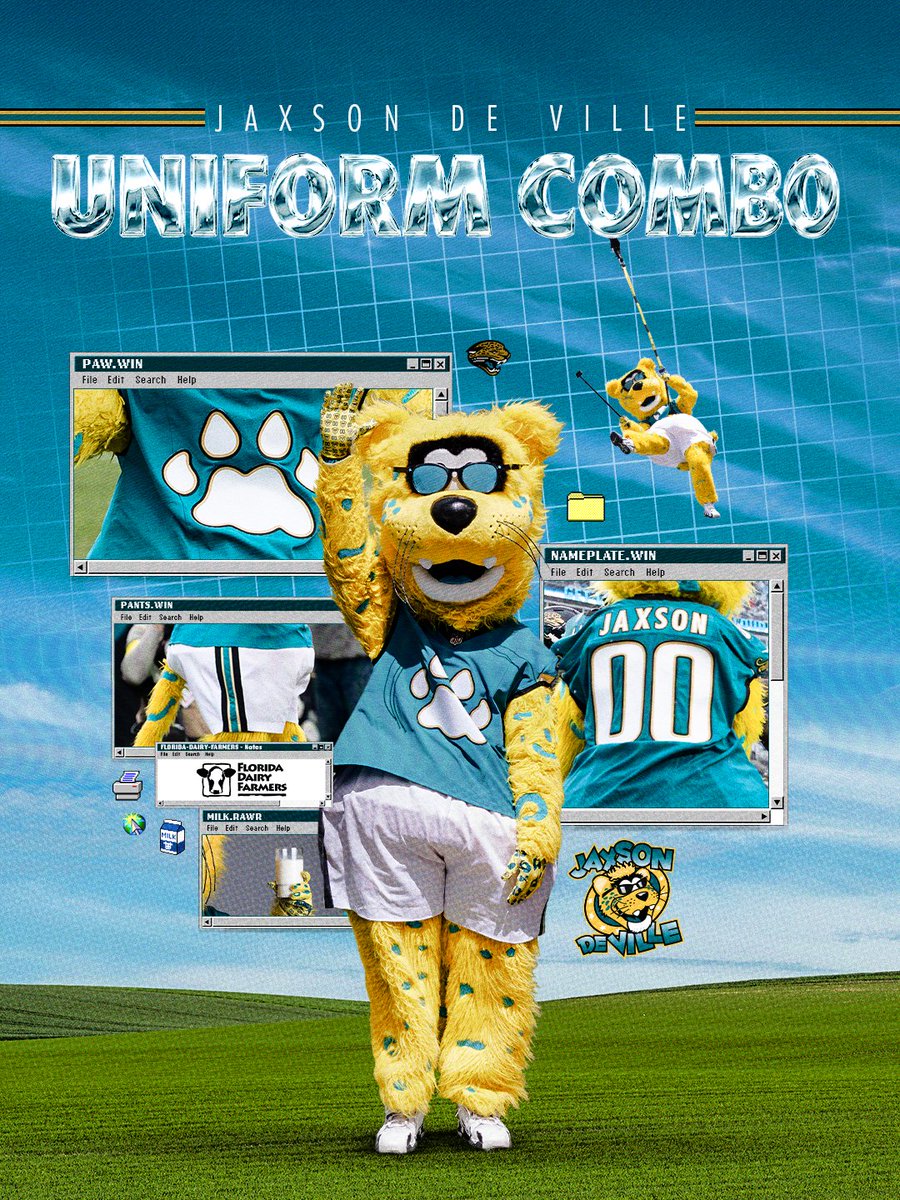 JaxsonDeVille's tweet photo. Throwback fit? Ice cold.

@FloridaMilk | #DUUUVAL https://t.co/SLsV2ZO1mH