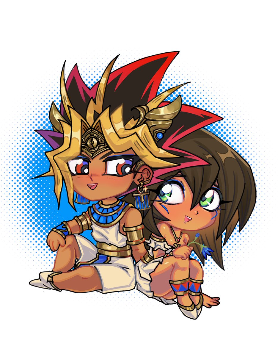 7100px's tweet photo. アテマナ  #vaseshipping #vaseshippingweek #アテム #マナ #遊戯王 https://t.co/WdFIwkLofo