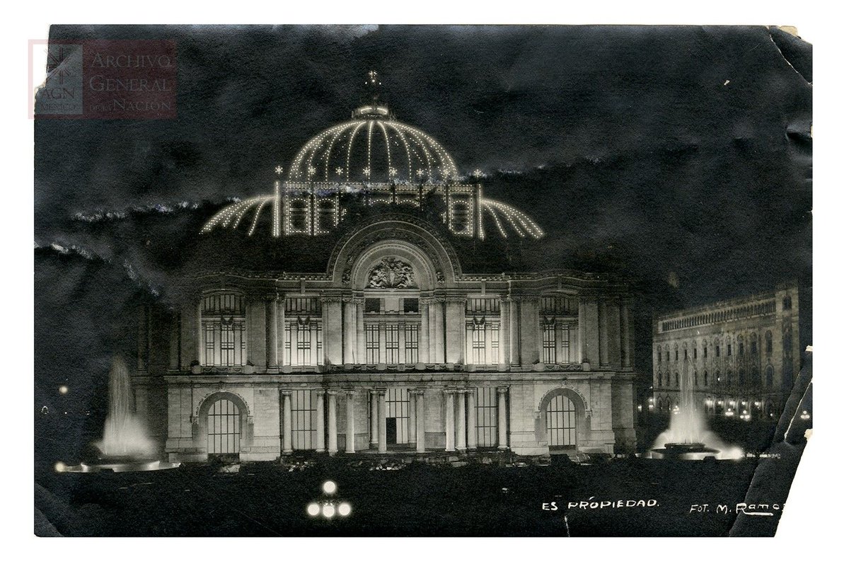 AGNMex's tweet photo. #UnDíaComoHoy, pero de 1934, fue inaugurado el Palacio de Bellas Artes. Su construcción inició con el proyecto de Adamo Boari y fue concluida por Federico Mariscal. Es uno de los principales recintos dedicados al arte y la cultura en México. https://t.co/2D1HVIG5ec