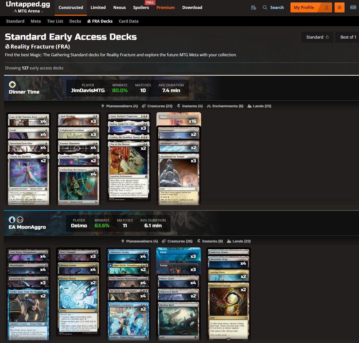 UntappedGG's tweet photo. 🤔 A look into Standard

We have more than 100 decks from creators looking for the right Darklight Phoenix shell, how to break the Lifegain deck, and trying to make Jace Tribal viable.

🔗 Constructed Decks: https://t.co/NzEAXxqytz
🔗 Limited Set Guide: https://t.co/Xgo1Gg7g1q https://t.co/2ZjxZ8JGd6