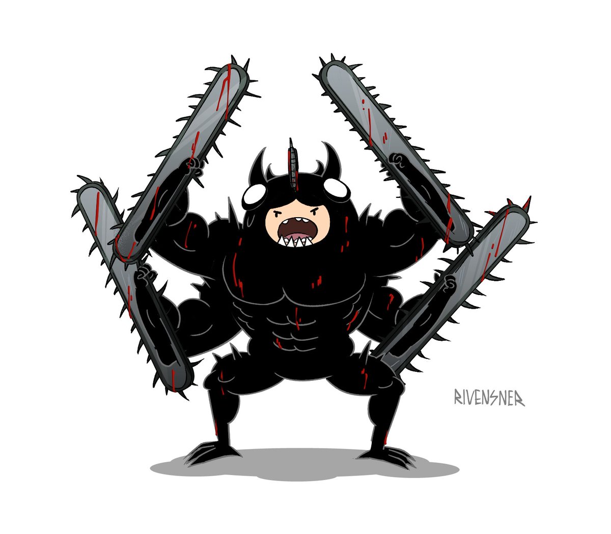 rivensner_art's tweet photo. #chainsawman #チェンソーマン #adventuretime https://t.co/wZ3TAeOckz