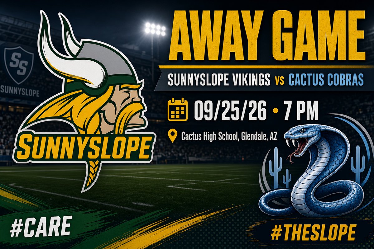 SlopeFootball's tweet photo. Come support your Vikings tonight!!! #CARE #TheSlope https://t.co/hUunCD4jU8