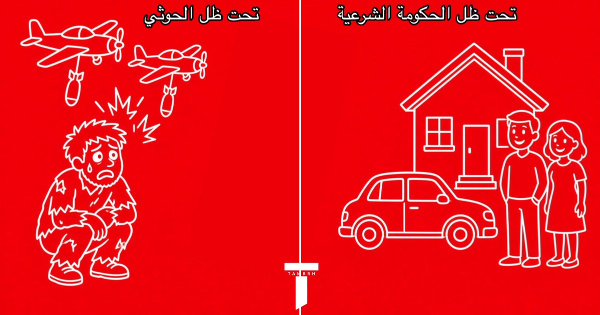 tmrrah9's tweet photo. يا حوثي عليك الاختيار

تحت ظل الحكومة:

أمان دائم
حرية السفر 
حرية الرأي
سهولة السفر 
توفر الطعام 
حرية التجارة والمالية
جيش منظم و متطور 
سلم وظيفي واضح 
مستقبل مشرق
علاج و دعم مباشر 

تحت ظل الميلشيا:

رعب وقلق من القصف
قيود السفر و الحياة والبنوك 
لا يوجد رأي لك
يأخذون طعامك ويعطونه للقيادة العليا
يأخذون جزء من تجارتك للمساهمة العسكرية 
جيش ميلشيا وسخ وغير منظم و بيئة سامة
لا يوجد سلم وظيفي ، انت فقط آداة بشرية لهم 
لا يوجد مستقبل ولا تطوير 
يضعونك بالصفوف الامامية و ابنائهم بأمان 
لا يوجد ترقيات ولا حياة سعيدة
اذا تعرضت لإصابة يتخلون عنك في ارض المعركة