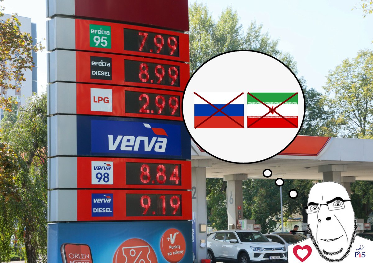 RuchPD's tweet photo. W ciągu ostatniego roku jesteśmy świadkami bezprecedensowego wzrostu cen paliw na stacjach benzynowych, ale też innych kosztów energii w całym kraju.

Jednak prawie wszystkie partie, zarówno opozycyjne jak i blok rządzący nie stara się zrobić nic by ceny paliw, ale także żywności czy prądu były coraz lepsze dla nas - zwykłych Polaków. 

Zamiast ułatwić nam życie wolą służyć Berlinowi, Paryżowi, Tel Awiwowi czy Waszyngtonowi, oni nas nienawidzą i chcą naszej zguby.