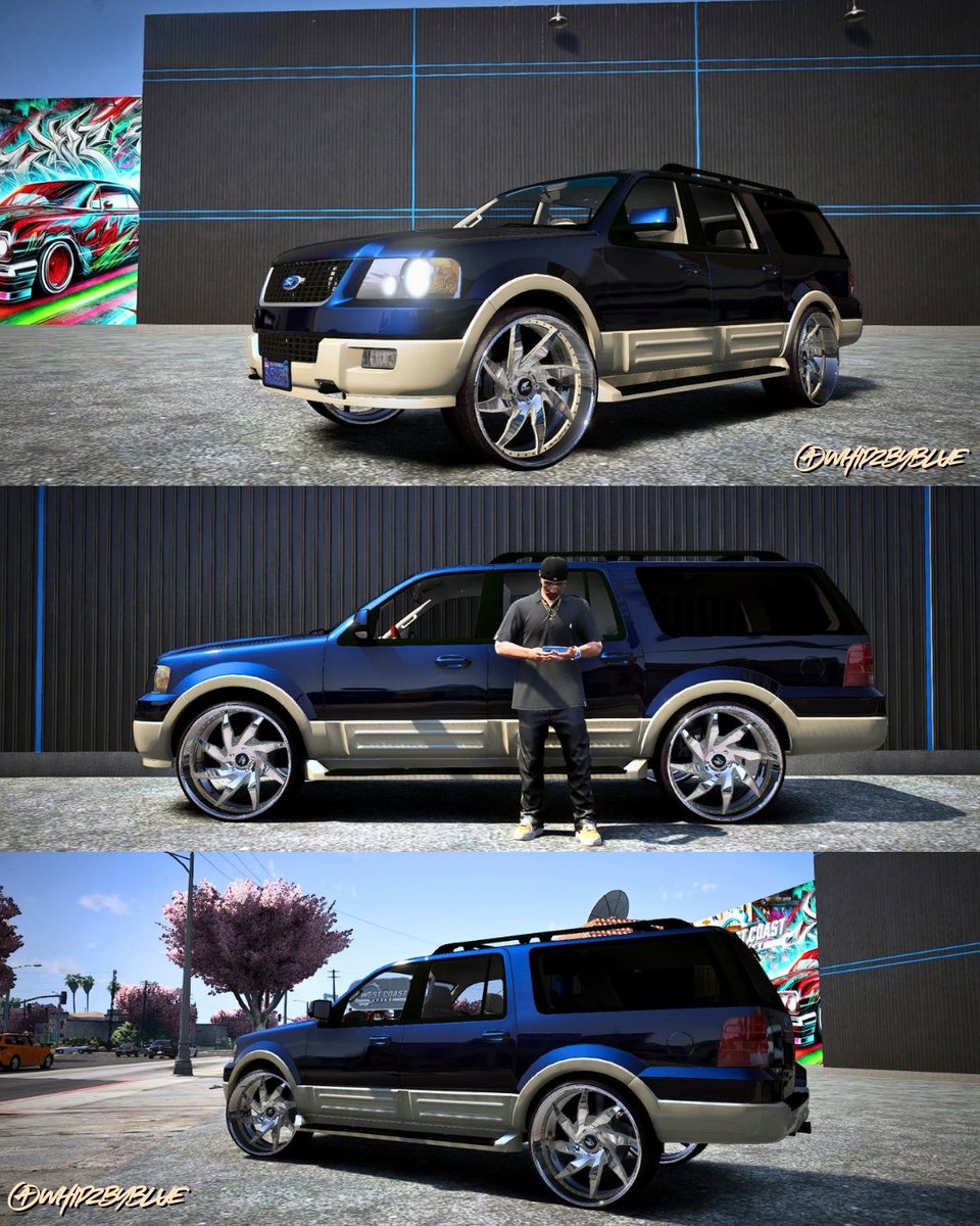 KingBlue_616's tweet photo. Ain't seen one of these in a while ⏳💫

#WhipzByBlue #FordExpedition
#CustomTrucks #FiveM #GTA5 https://t.co/Q1iSU2xs56