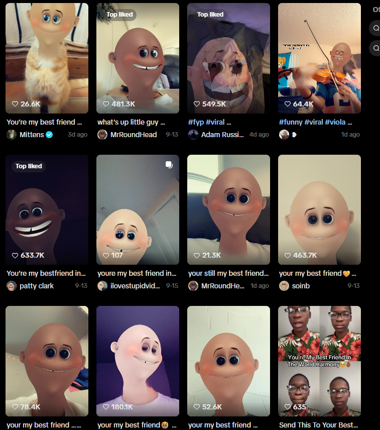 NitronTX's tweet photo. "You're my best friend" is going hella viral on TikTok with several posts at MILLIONS of views. People are using the round head filter under the "You're my best friend" sound. https://t.co/QhISFv10mf