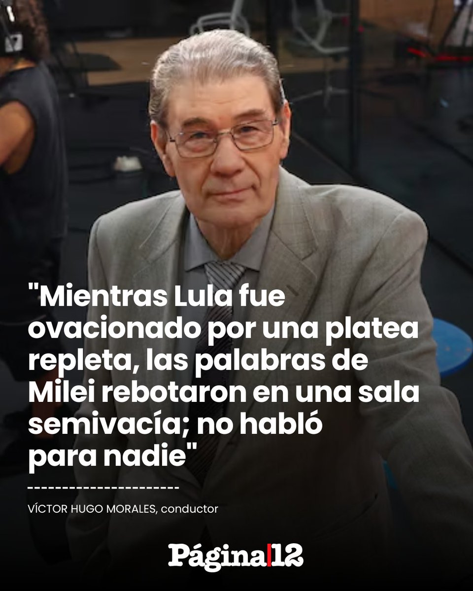pagina12's tweet photo. El periodista y conductor explicó lo que dejó el paso de Javier Milei por la Asamblea General de la ONU y lo consideró papelonezco.
https://t.co/yVmyeE4Ydw https://t.co/80ialRuMrJ