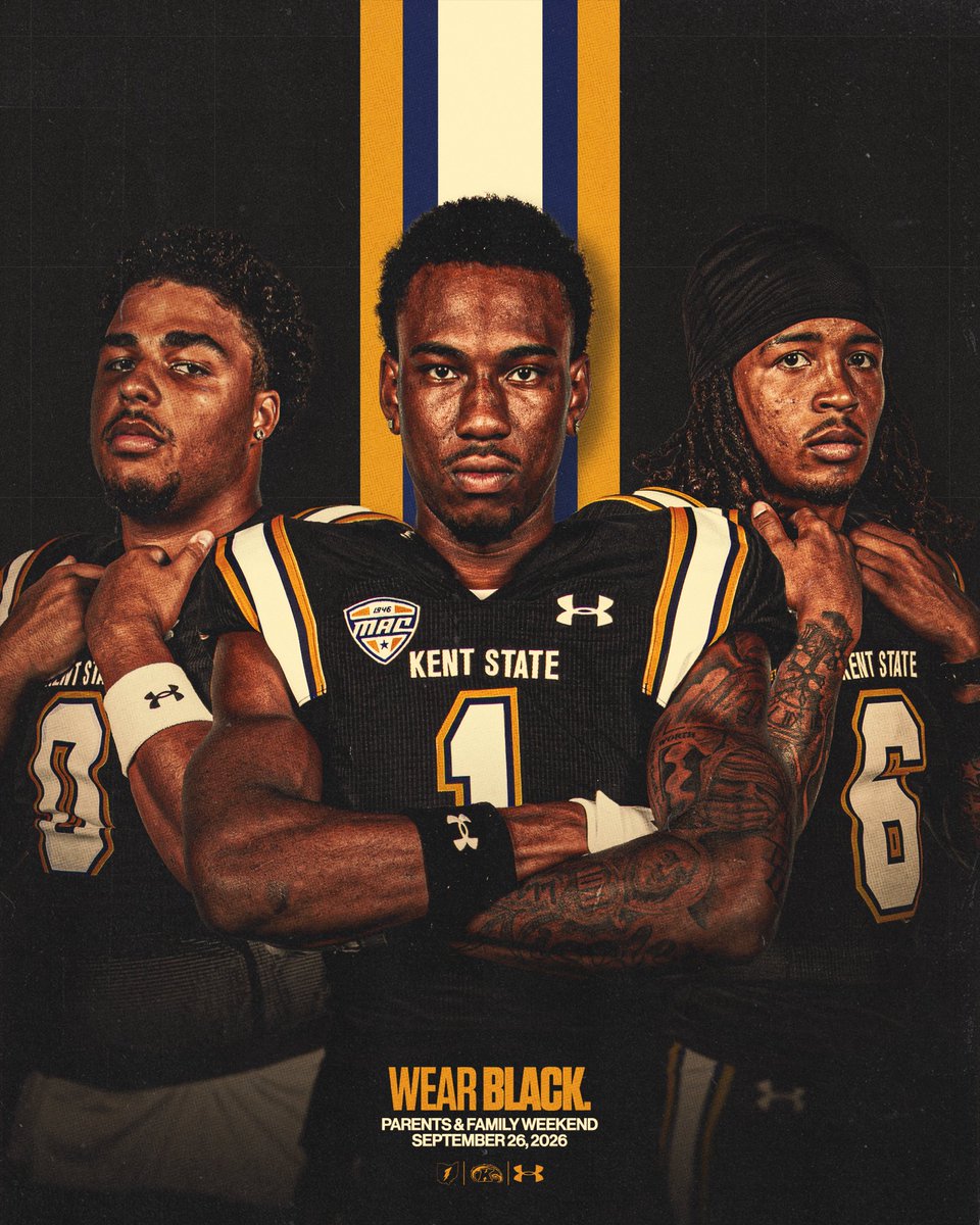 KentStFootball's tweet photo. 𝗪𝗘𝗔𝗥 𝗕𝗟𝗔𝗖𝗞 𝗙𝗢𝗥 𝗧𝗢𝗠𝗢𝗥𝗥𝗢𝗪’𝗦 𝗚𝗔𝗠𝗘 ⚡️

#GoFlashes⚡️ | #HAB1TS https://t.co/Hhmp70JZOD