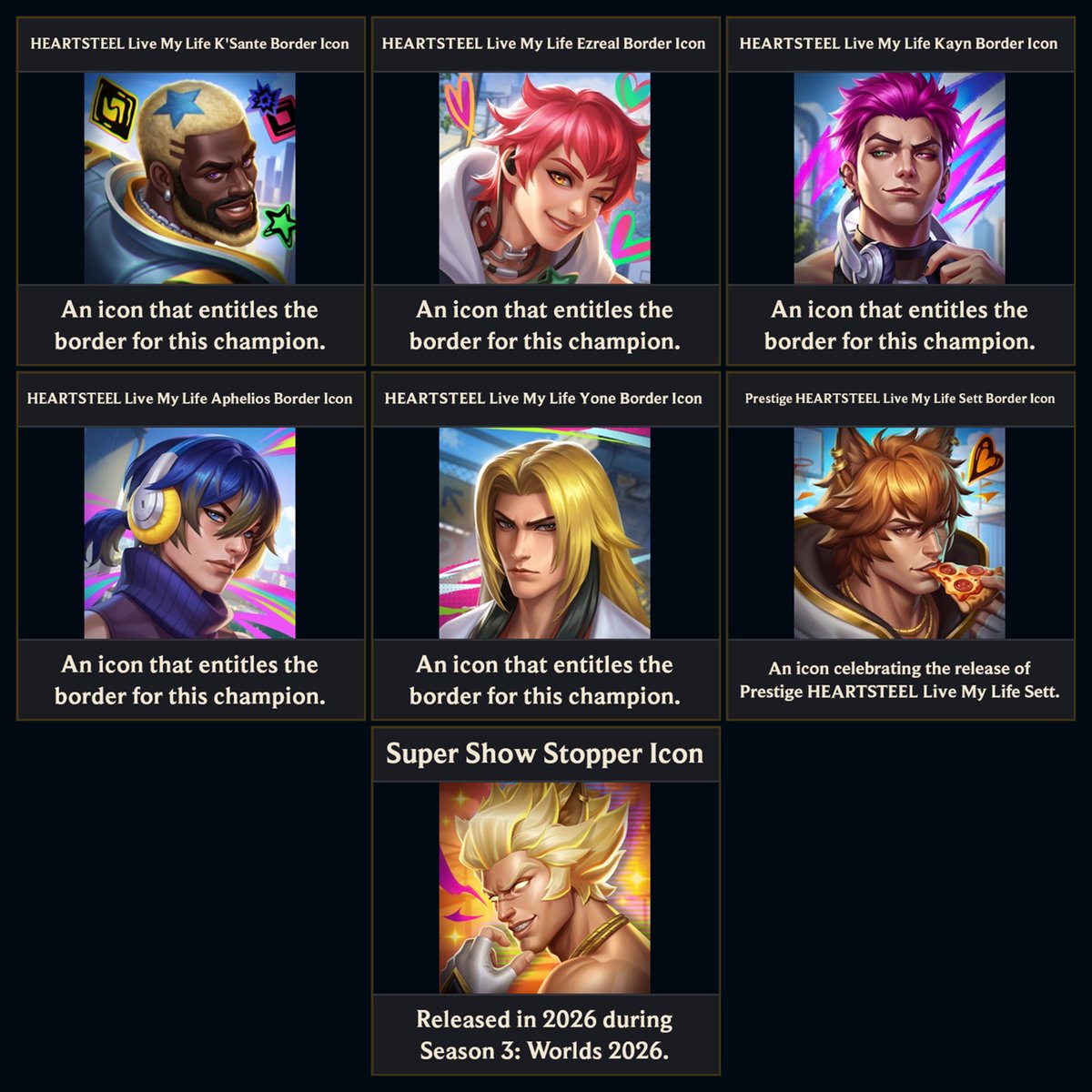 SkinSpotlights's tweet photo. HEARTSTEEL Icons &amp; Emotes and also a Emote for Malphite https://t.co/QlPq4wca1R