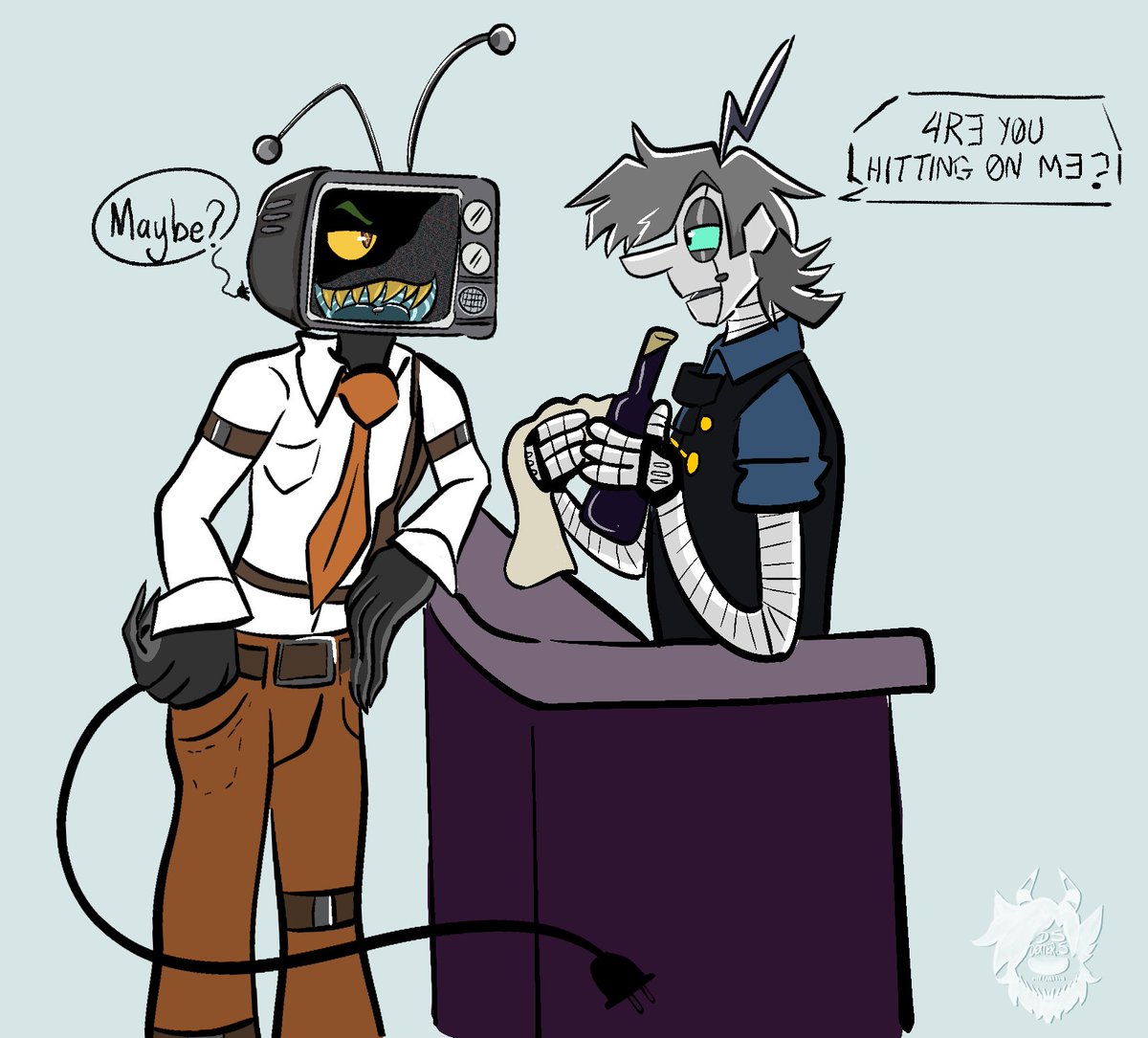 DEXSMEX_DS's tweet photo. Cooked for my bf @KhrisDraws
#oc #original_character #robot #robotoc https://t.co/ZCqCiiNhAV