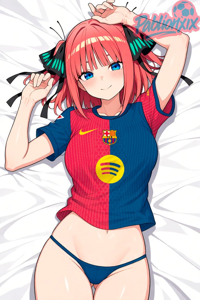 PbNXIX's tweet photo. Nino Nakano x FC Barcelona 24-25 ❤️💙

Una combinación seductora 🤭

#NinoNakano #TheQuintessentialQuintuplets #FCBarcelona #animevibes #FutbolEdits https://t.co/zqYTi2nNdJ