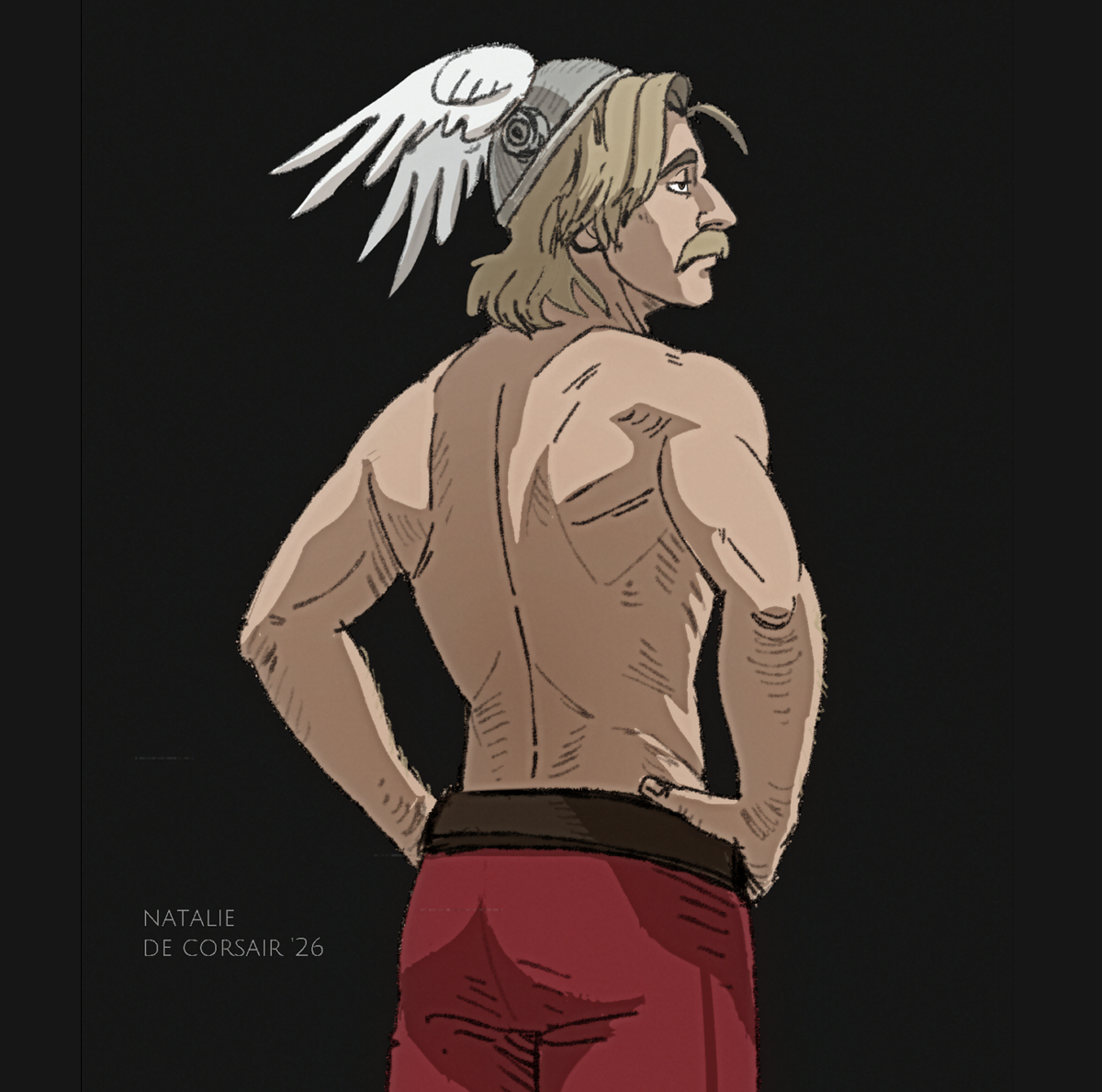 natalie_corsair's tweet photo. Does anyone remember Asterix? 

Here's my take on him in my style. Several artworks for your enjoyment. I based him on Clavier's Asterix, since he's my favorite version of the character https://t.co/dQRFRrjlOP