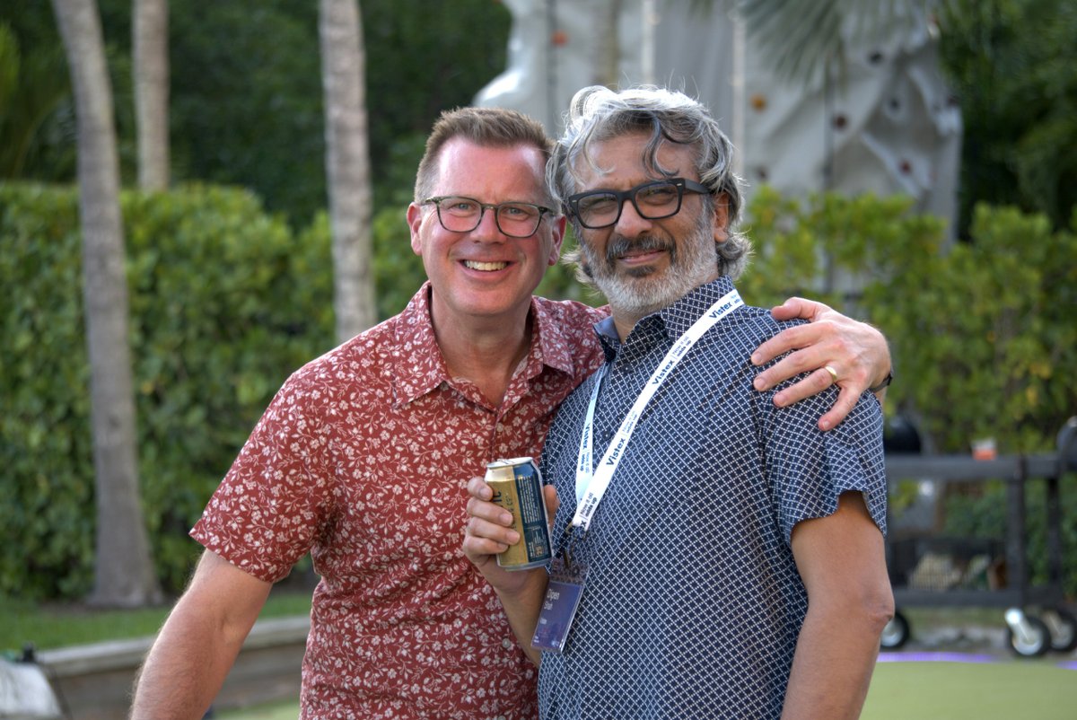 Vistex's tweet photo. A special thank you to @SAP for sponsoring our amazing welcome reception! The Vistex Team is so grateful for all the wonderful connections we've made and can't wait to see you all next year! ✈️ https://t.co/eRHKHEX2Nf