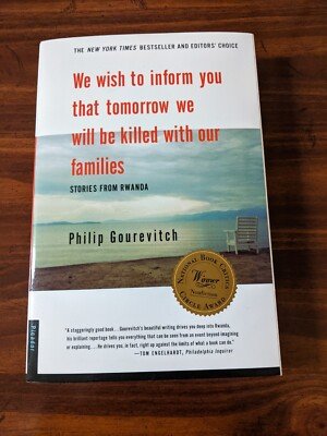RuthSummie's tweet photo. If you’re interested in Rwanda genocide and history, put this book somewhere on your radar:

We Wish to Inform You That Tomorrow We Will Be Killed with Our Families by Philip Gourevitch. https://t.co/VqYaEPN9JH