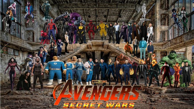 Adamantium_2099's tweet photo. @Mia_Mochano A character collage I made last month.  My idea of possible Secret Wars characters.  Though now, a few of their earths perished now. #multiverse #marvel #MCU #shows #movies https://t.co/SAFK3Uch8q