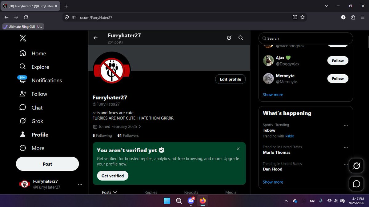 FurryHater27's tweet photo. sorry i wont be looking at ever notif but wow i got 60 idk how i made it this far https://t.co/mt0TzHzcor