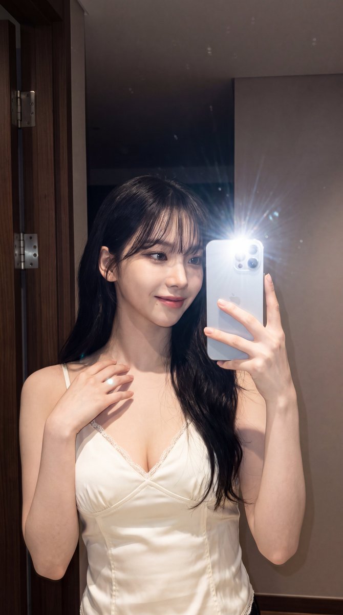 Karina Flash Mirror Selfie