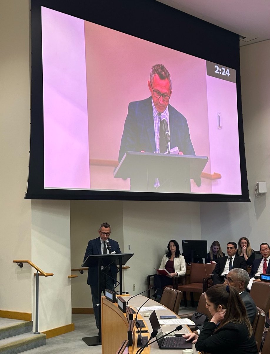 EstoniaUN's tweet photo. Pandemic preparedness starts long before a crisis.
At today’s High-Level Meeting on #PPPR, 🇪🇪 stressed the importance of strong health systems, effective surveillance and a skilled workforce.
Equality and solidarity must remain at the heart of our collective efforts. https://t.co/mAvciZH5vS