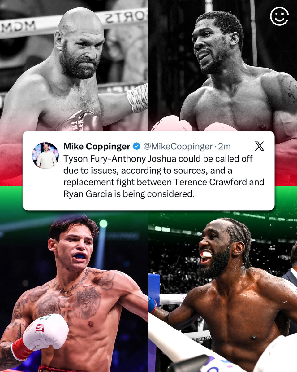 HappyPunch's tweet photo. 🚨 Ryan Garcia vs Terence Crawford could replace Tyson Fury vs Anthony Joshua 🤯

(via @MikeCoppinger) https://t.co/DhtkRH7MZd