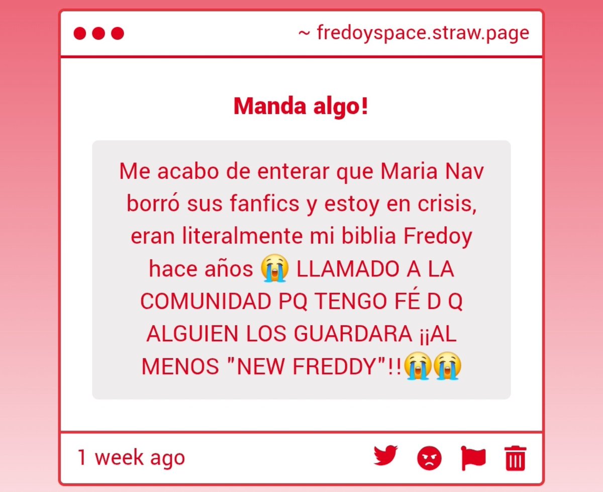 DAILYFREDOY's tweet photo. but te enteras de que puedes entrar a https://t.co/3QrJPCygSS y descargarte una copia del fanfic 👀 https://t.co/MznF1UCks9