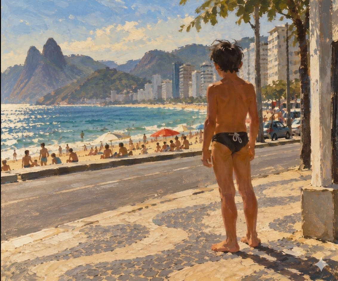 rodcicchelli's tweet photo. Voltando do barbeiro, onde fui aparar meus parcos cabelos grisalhos, passei pela Bartolomeu Mitre e fui tomado por uma memória da infância, ali pelos 10, 12 anos.

Ia à praia de sunga, descalço, sem camisa e caminhava até o Arpoador com o dinheiro do sorvete amarrado no cordão. https://t.co/LSfAOI7S0z