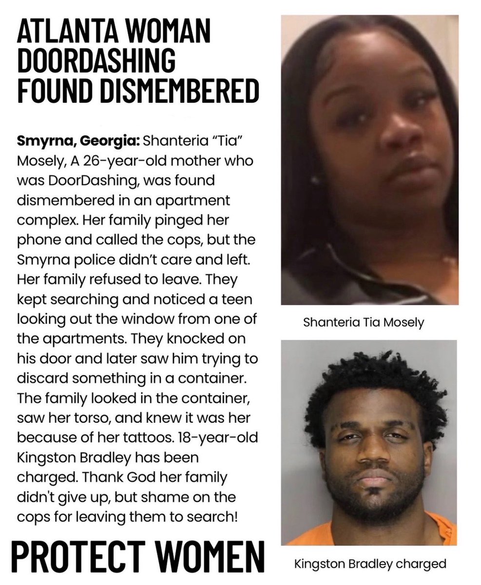 GaiaTheeGodess's tweet photo. Did y’all see the story about that young Black woman who was DoorDashing and was killed and dismembered by a teen in the apartment building she was delivering to? And yes it’s a real story https://t.co/SnLGJo0uHp