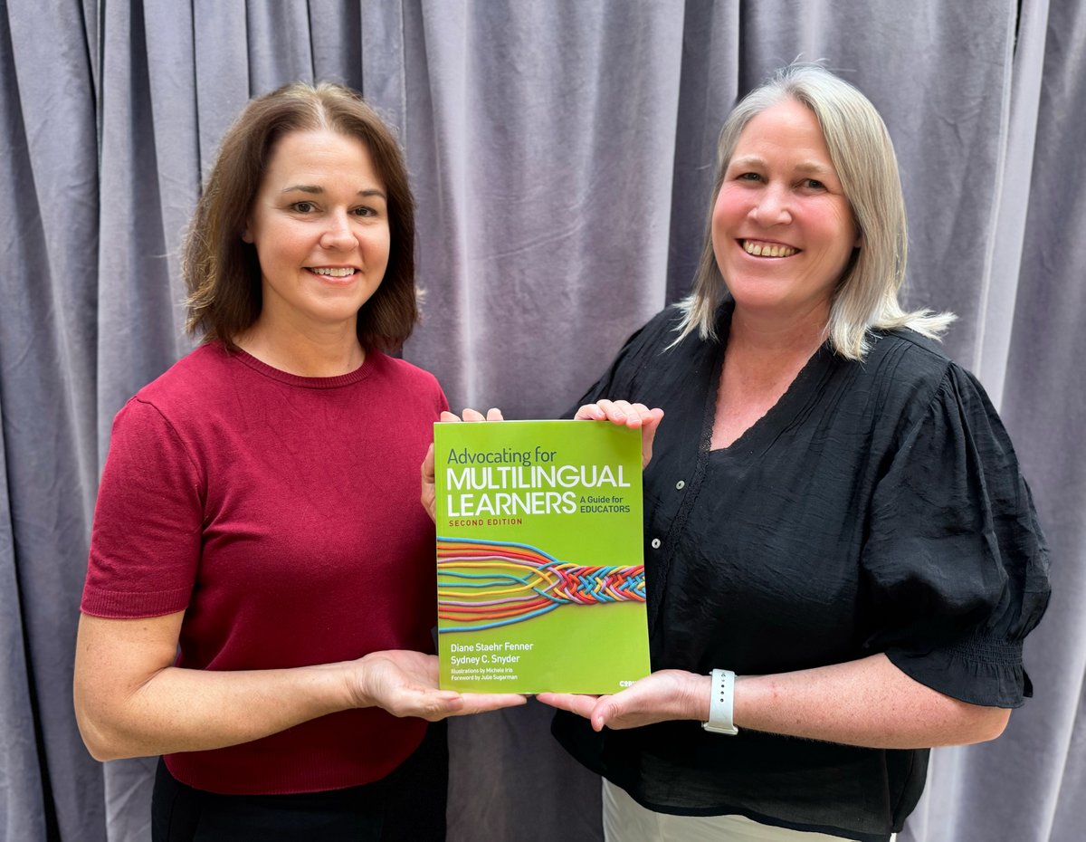 SupportEduc's tweet photo. New! Advocating for Multilingual Learners: A Guide for Educators from authors Dr. Diane Staehr Fenner and Dr. Sydney Snyder empowers educators to champion equitable education for multilingual learners.

Order yours today: https://t.co/WOck7q2ynd #AdvocatingforMLs https://t.co/ySMey6KMAu
