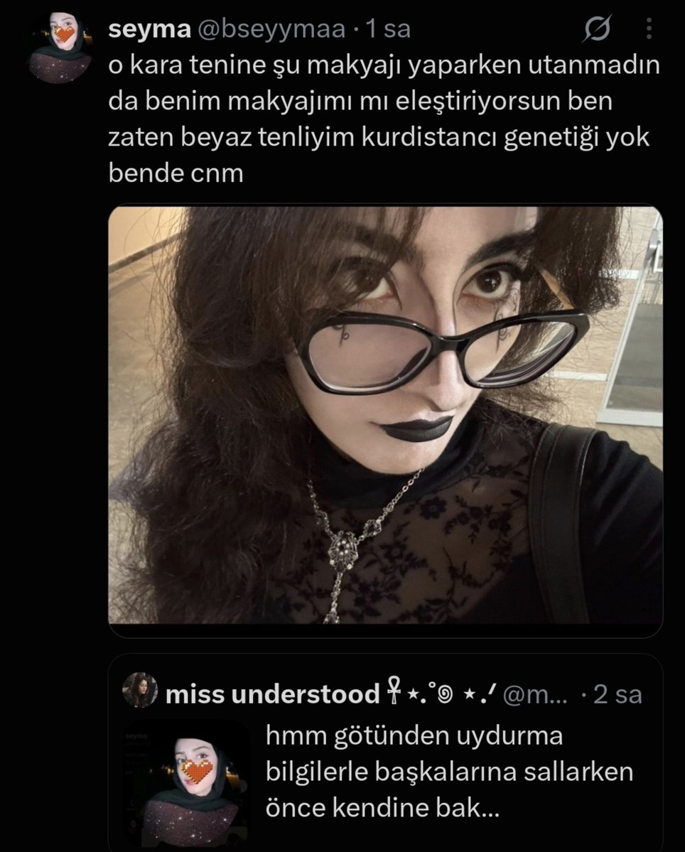 flutterbaty's tweet photo. goth kulturu bilmeden asagiliyor
esmerleri asagiliyor
kurtleri asagiliyor
beyaz tenini ustun saniyor
egitemeyiz... https://t.co/FLpgMs3swX