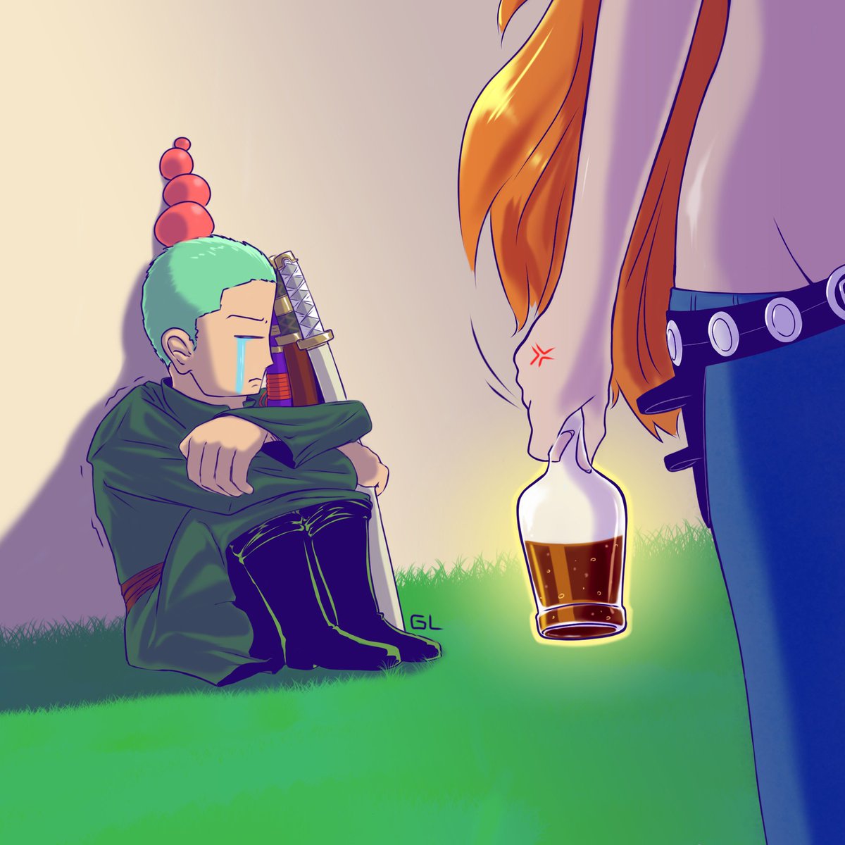 gamerluna2095's tweet photo. #OnePiece #Nami #Zoro https://t.co/8SRl7HMT9l