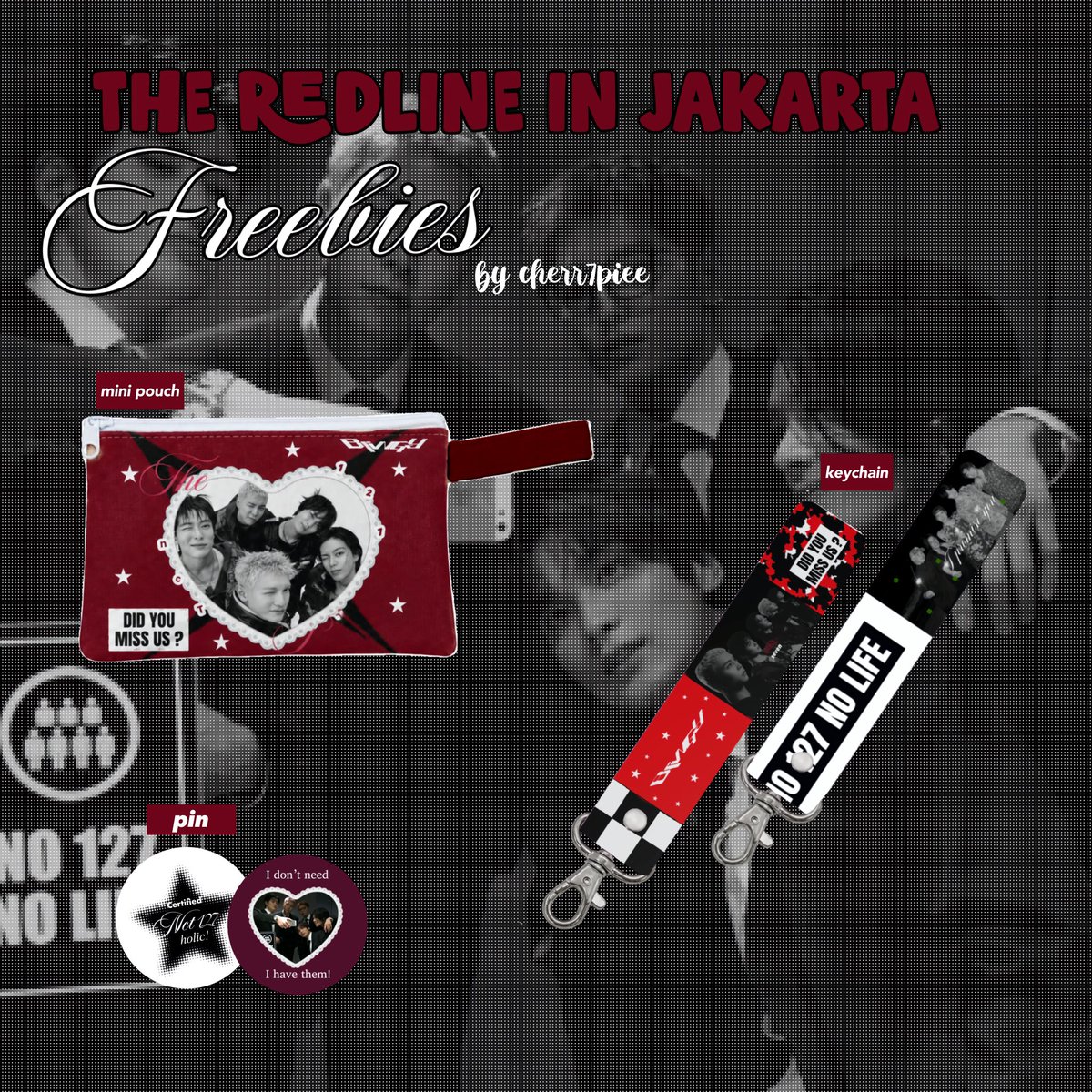 cherr7piee's tweet photo. ꣑ৎ  rt and likes are very appreciated ꣑ৎ

neocity: jakarta – the redline freebies
by @cherr7piee 

⋆𐙚3 Oct 2026, Indonesia Arena
limited qty!

see u all 🤍

#NCT127  #THE_REDLINE_JAKARTA 
#NCT127_5TH_NEOCITY_THE_REDLINE https://t.co/kHxhO1JTNH