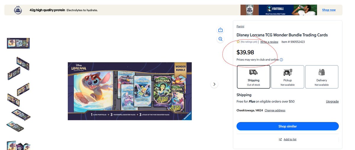 StitchKings's tweet photo. 🚨The Price Has Been Added!🚨
I would expect a drop soon -$6.66/Pack
Sam's Club Disney Lorcana TCG Wonder Bundle 👇
https://t.co/gVVNknrRhP
Sam's Club memberships $25 (usually $60) 👇
https://t.co/hM1sHilyKq
#Pokemon --------> #Lorcana
#Winterspell #ad #ATOV https://t.co/4k7j2rffHX