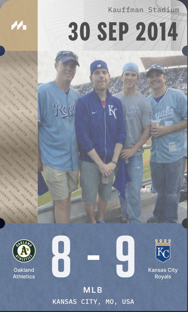 IowaRoyal's tweet photo. @ACMomento 2014 AL Wild Card Game https://t.co/hcag9QY37I