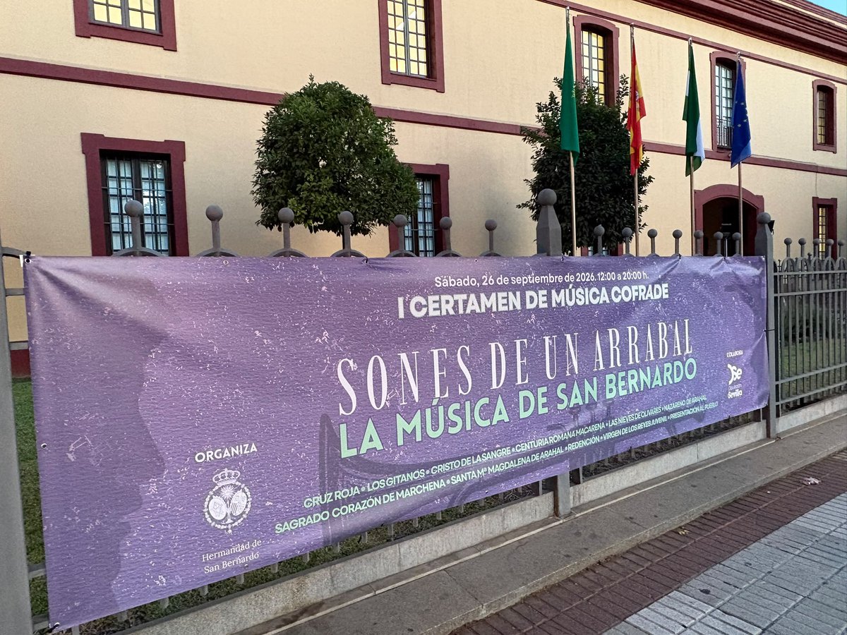 hdadsbernardo's tweet photo. Todo preparado para disfrutar mañana sábado en la Diputación de Sevilla de Sones de un Arrabal, la música de San Bernardo. ¡Os esperamos! De 12h a 20h, entrada gratuita. https://t.co/tnasIPwfy1