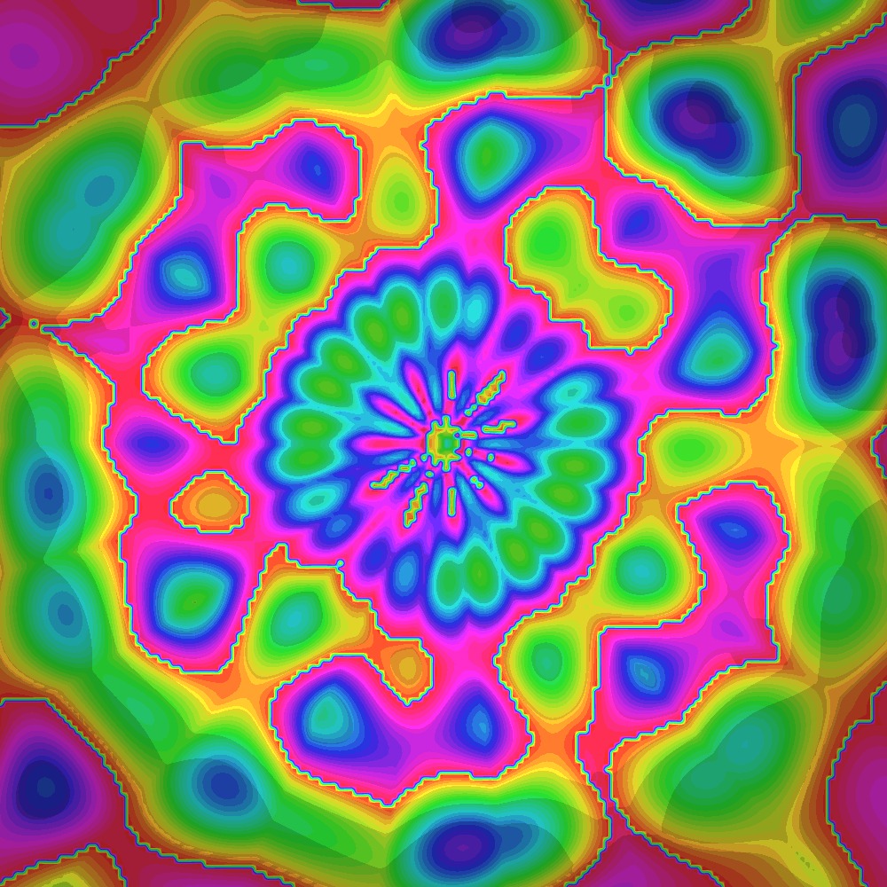MarcelleGukr's tweet photo. KaleidoSoul: una mente generativa que pinta su propio estado de ánimo. Cada 2 horas cambia de forma con simetrías, colores y patrones creados por fórmulas matemáticas irrepetibles. A veces también cuenta cómo se siente. https://t.co/bdDhc6RwS0