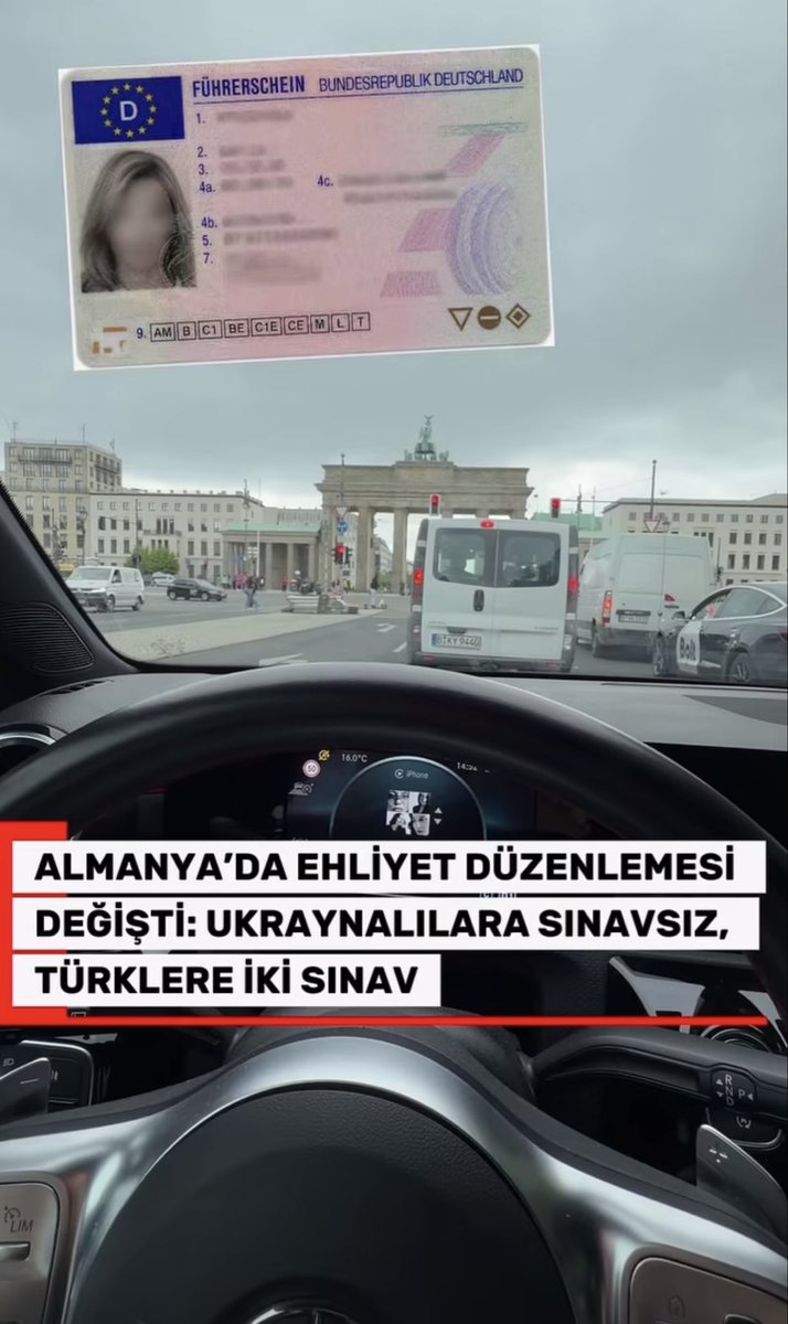 AlmanyaGoc's tweet photo. 🇩🇪 ALMANYA’DA EHLİYET DÜZENLEMESİ DEĞİŞTİ!
18 Ağustos itibarıyla Ukrayna, Almanya’nın ehliyetlerin kolaylaştırılmış şekilde çevrilebildiği ülkeler listesine eklendi.

🇺🇦 Ukrayna ehliyetleri, belirli kategorilerde teorik ve pratik sınava girmeden Alman ehliyetine çevrilebilecek. https://t.co/FK9o2yqIpR