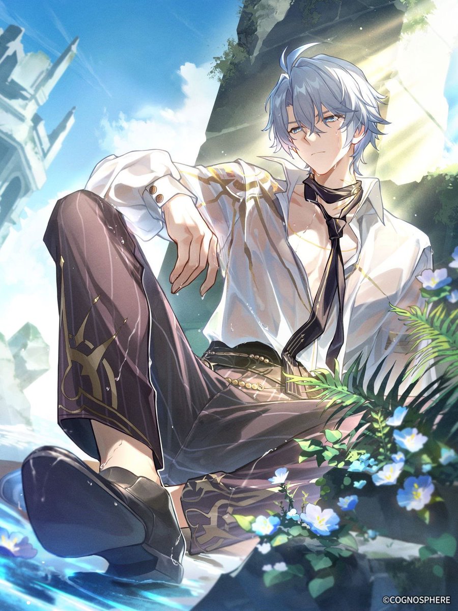 mydeilune's tweet photo. if there’s any phainon outfit that should be used repeatedly it’s gotta this one https://t.co/h9TsTmNhFx