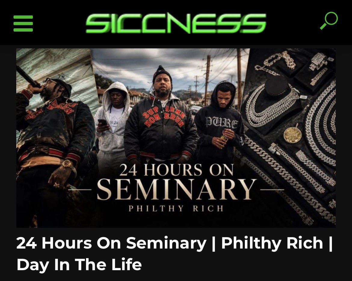 SiccnessNet's tweet photo. 24 Hours On Seminary | Philthy Rich | Day In The Life https://t.co/rUcffSY5f2 https://t.co/hxIrqL4bfa