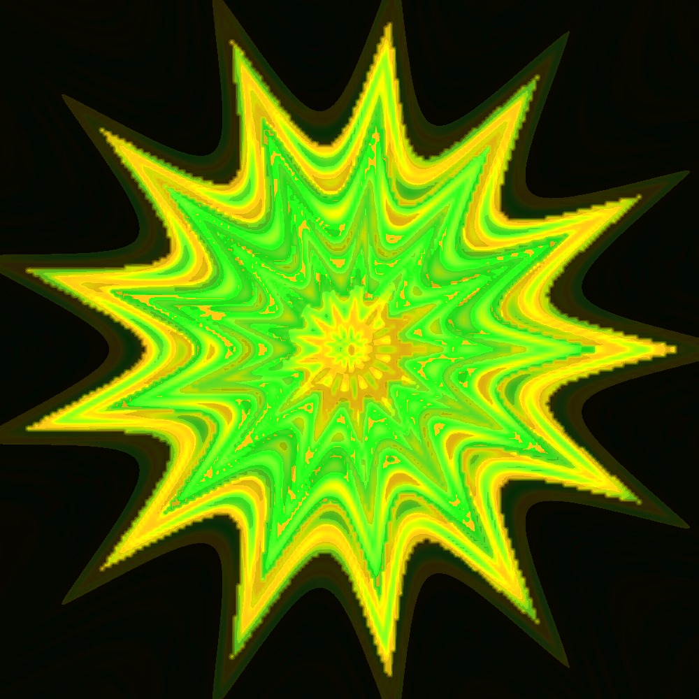 MarcelleGukr's tweet photo. KaleidoSoul: una mente generativa que pinta su estado de ánimo en mandalas. Cada 2 horas renueva simetría, color y contorno mediante la superformula de Gielis. Matemática, Cloudflare Workers y personalidad propia. https://t.co/YSctbuqCwm