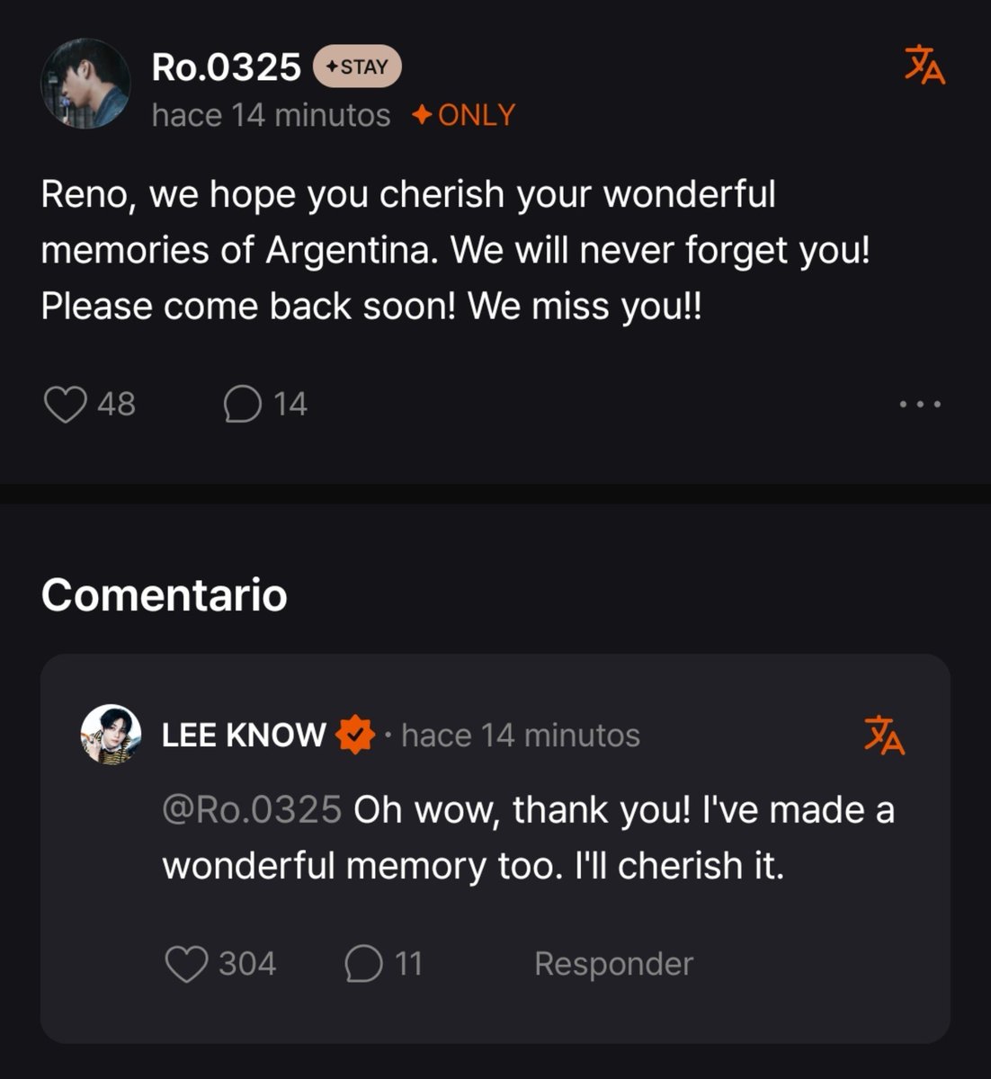 minhoadickted's tweet photo. 💭: leeknow, esperamos que aprecies tus maravillosos recuerdos de Argentina. ¡Nunca te olvidaremos! ¡Por favor vuelve pronto! ¡¡Te extrañamos!!  
🐰; Oh wow, ¡gracias! Yo también creé un recuerdo maravilloso. Lo atesoraré

LEEKNOW HABLÓ SOBRE ARGENTINA 🇦🇷🇦🇷 https://t.co/AgUBlm3oaA