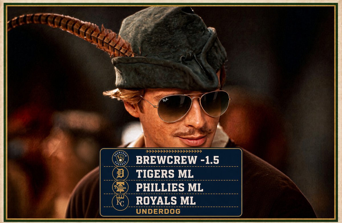 ILYCOOLCAT's tweet photo. FRIDAY NIGHT #MLB ๐ฐโพ๏ธ
Let's Get Our Get Back Off Packs๐
Loving Brewers & Philles To Have Absolute Field Days๐ฅ
Tigers For An Upset, With 1 Main ๐
๐@Brewers -1.5
๐@tigers ML
๐@Phillies ML
๐ #FountainsUp ML
#DNMW #ThisIsMyCrew #RepDetroit #RingTheBell @MoOfItOFFICIAL #MLBBetting
#GamblingX #SportsPicks #Gematria HOMAGE ๐
