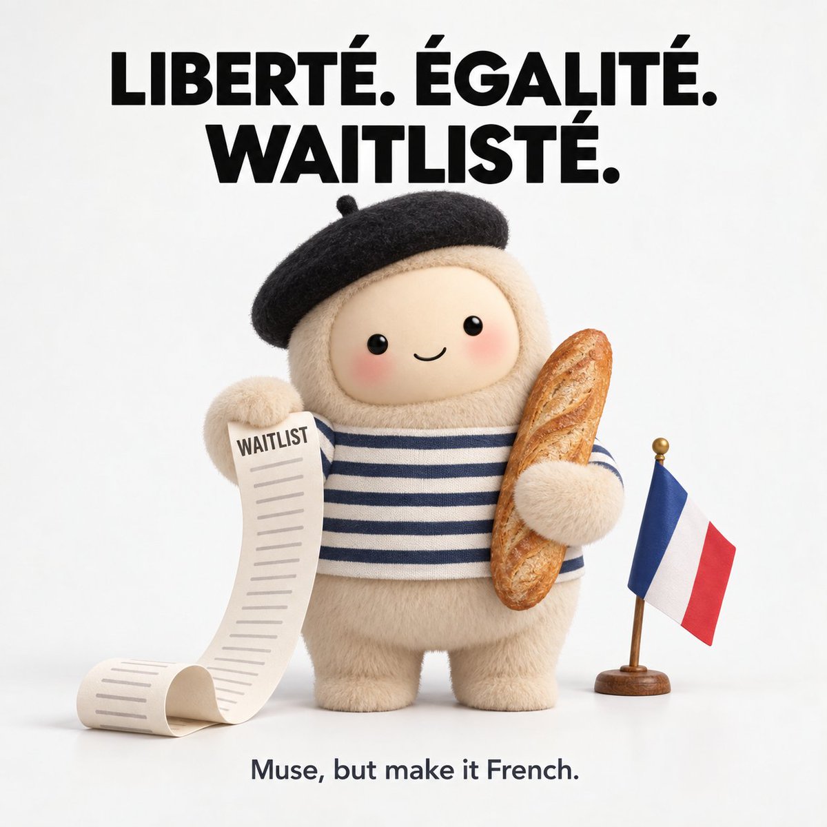 OnlymoaiX's tweet photo. Free France ! 🥖

@Muse @Meta @alexandr_wang https://t.co/DPoPIDe5ch