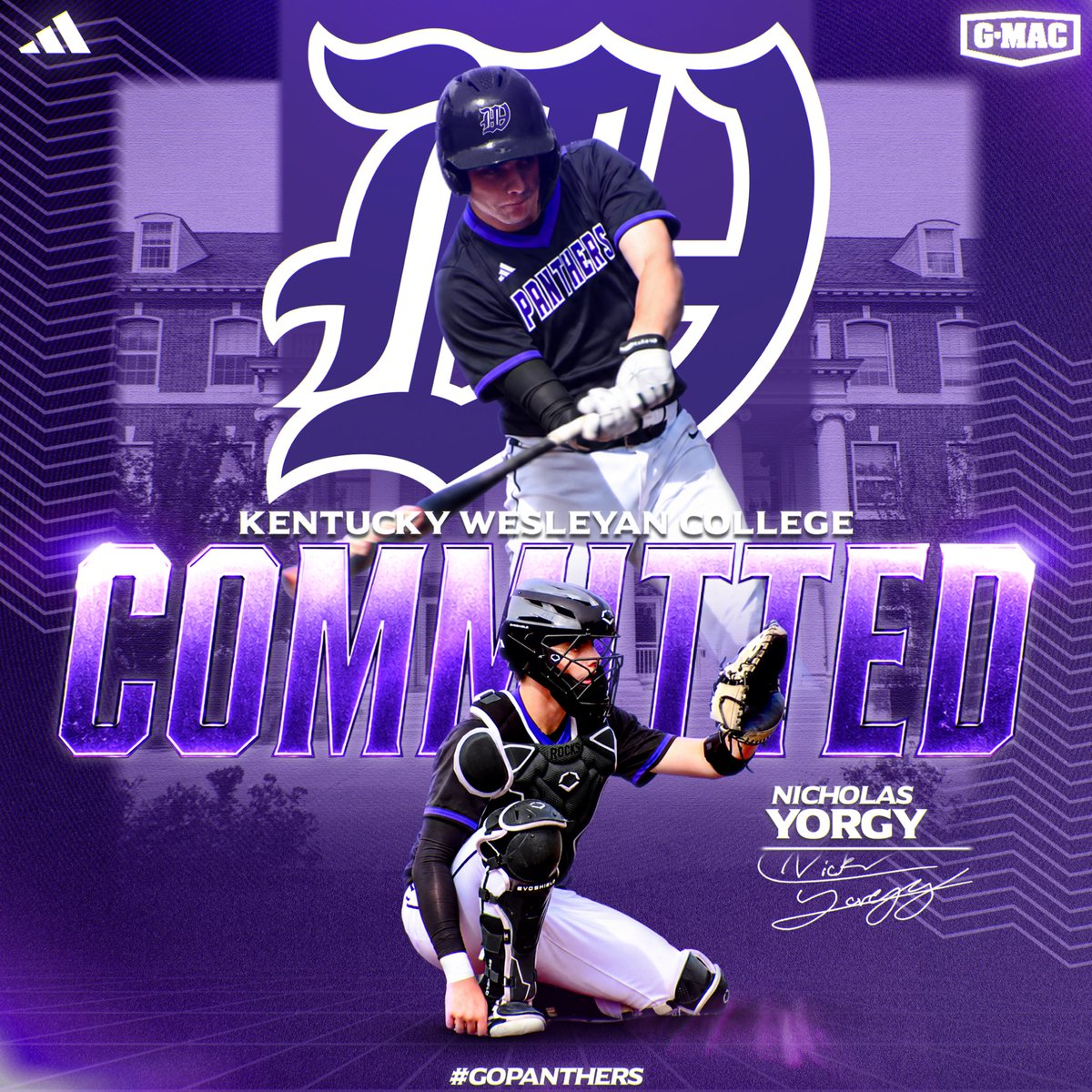 NickYorgy's tweet photo. I am extremely excited to announce my commitment to continue my academic and athletic career at Kentucky Wesleyan College.

I want to think the Kentucky Wesleyan coaching staff for giving me this opportunity.

Go Panthers! https://t.co/ytNfh6OH4S