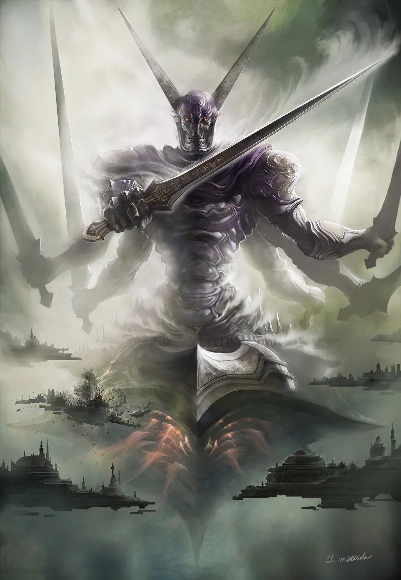 Gazungamer's tweet photo. Did you guys know that Square Enix made a shadow of the colossus inspired action RPG where you hunt down and fight all the famous Final Fantasy summons? Its Japan exclusive because it sold terribly https://t.co/brxyDLdDsZ