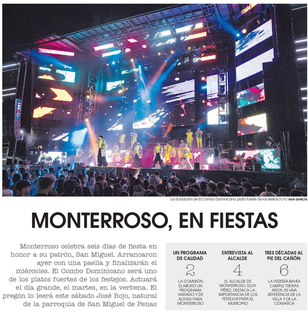 ConcelloM's tweet photo. 🏫 Festas de San Miguel 2026 en Monterroso

🎉 Monterroso celebra seis días de festa na honra de San Miguel, cunha programación que se prolongará ata o mércores.

🗞️ La Voz de Galicia https://t.co/5uM652uX67