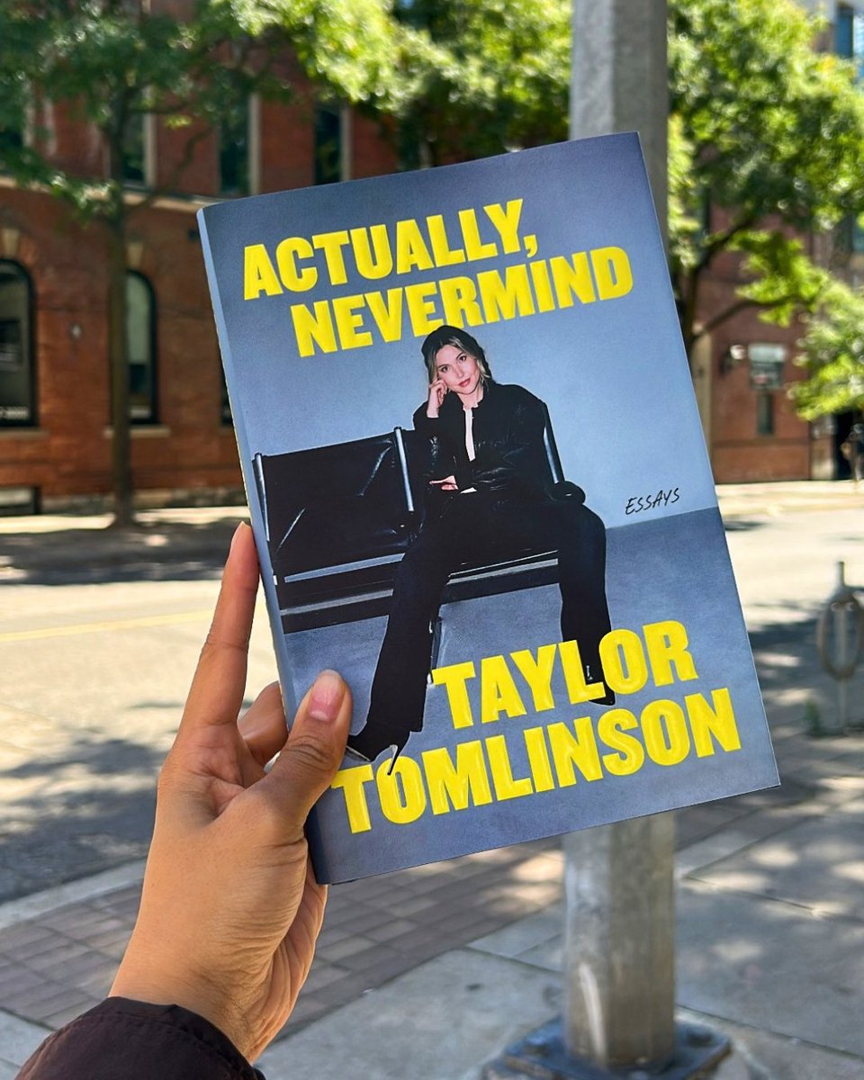 SimonSchusterCA's tweet photo. "Seriously funny." —Kirkus Reviews (starred review)

Comedian Taylor Tomlinson brings her natural storytelling gifts and incisive wit to the page in ACTUALLY, NEVERMIND. On sale now! https://t.co/TtMJHrQpyL https://t.co/12tY7MBuow