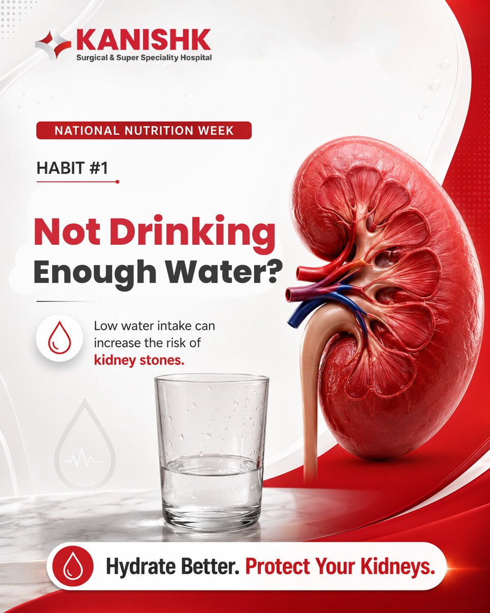 PatrickMotts's tweet photo. Your daily habits can impact kidney health. This National Nutrition Week, watch out for three kidney stone risks: too little water, excessive tea or coffee, and too much salt. Stay hydrated and choose a balanced diet. https://t.co/lR8yEOTae0